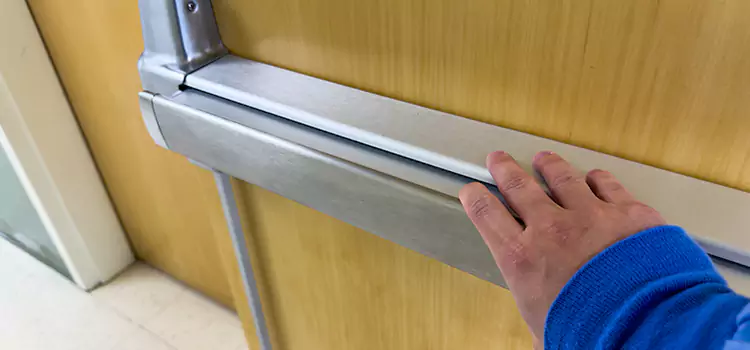 Installing a Push Bar on a Door Holladay